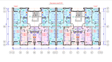 Жилой комплекс Акварель - Секция 7 - типовой этаж