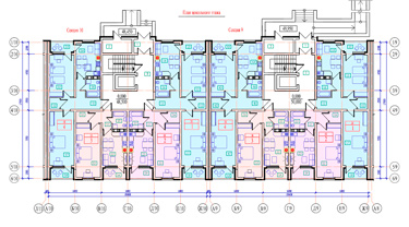 Жилой комплекс Акварель - Секция 9 - цокольный этаж