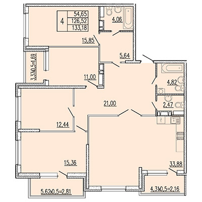 4 комнатные квартиры в ЖК Классика