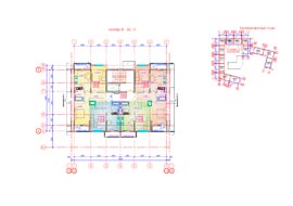 Литер В блок-секция 2 план типовового этажа