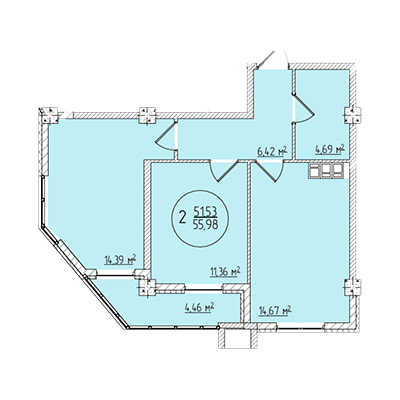 2 комнатные квартиры в ЖК Ривьера Парк